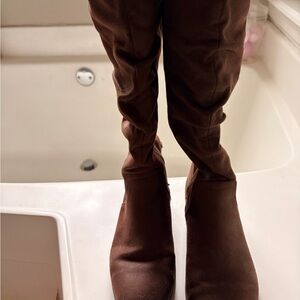 Brown Winter & Rain Boots wide calf